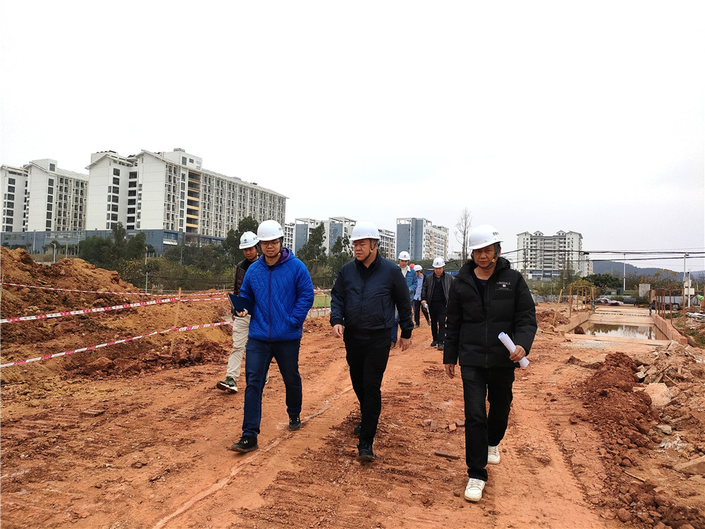 南寧市住房和城鄉(xiāng)建設(shè)局副局長吳智到大派河河道改道整治工程現(xiàn)場檢查指導工作